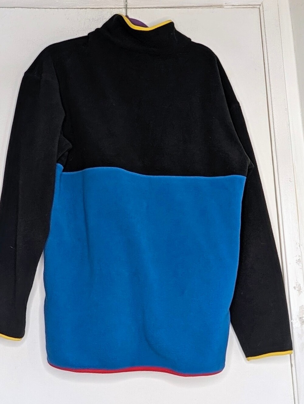 A24 Party Half Snap Colorblock Fleece Size Large - Picture 3 of 5
